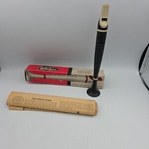 Vintage The Thompson Flutophone Flute Wind Instrument 1950's w/ Box & Paperwork